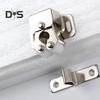 1 Set Cabinet Door Lock Built-in Spring Rustproof Electroplated Adjustable Easy Installation Multipurpose Iron Cabinet Latch Cupboard Door Lock