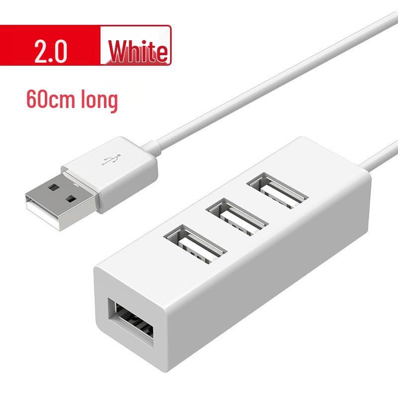 USB 2.0 4-Port Mini Hub Splitter for Computers