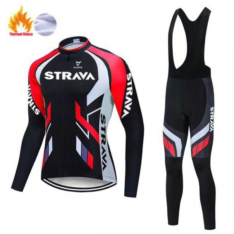 Ski Suit Long Sleeve Set With Bib Pants Winter Thermal Sportswear Outdoor Activities