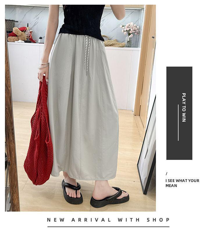 Vintage A-Line Midi Skirt for Women - Spring/Summer 2025
