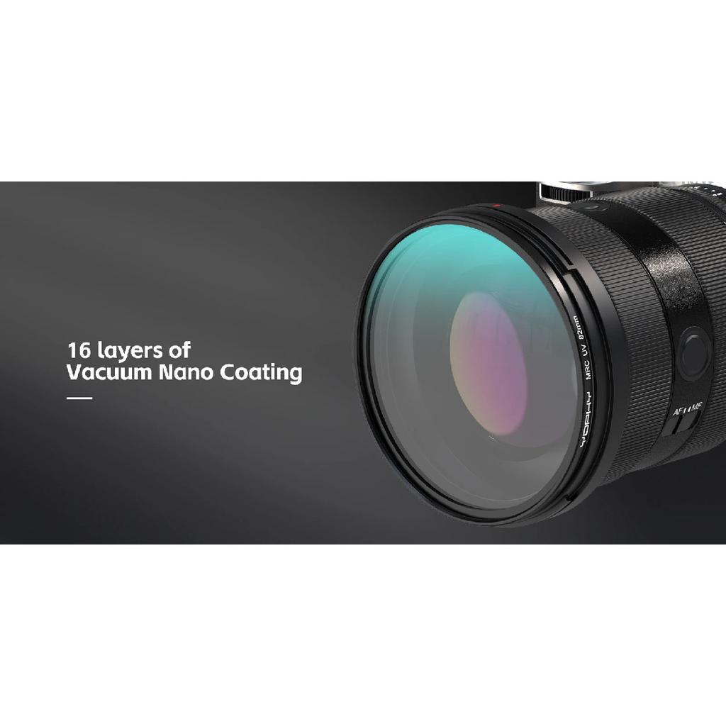 YOPHY UV Filter Protection Ultra Slim Multi Coated Ultraviolet Protection Lens Filter 37/40.5/43/49/52/55/58/62/67/72/77/82mm