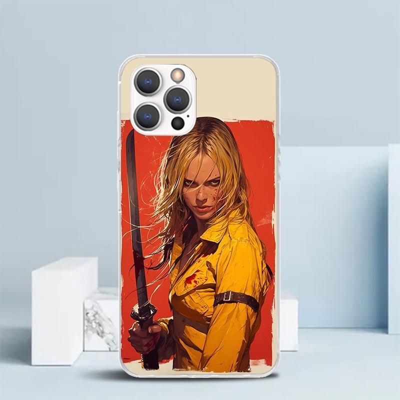 

Kill Bill Soft Cover for iPhone 16 17 Air 15 14 Pro Max 16E Phone Case 13 Mini 12 11 7 SE 8 Print Pattern Fit Cases 16 17 Air 15 iPhone 16 Pro Max