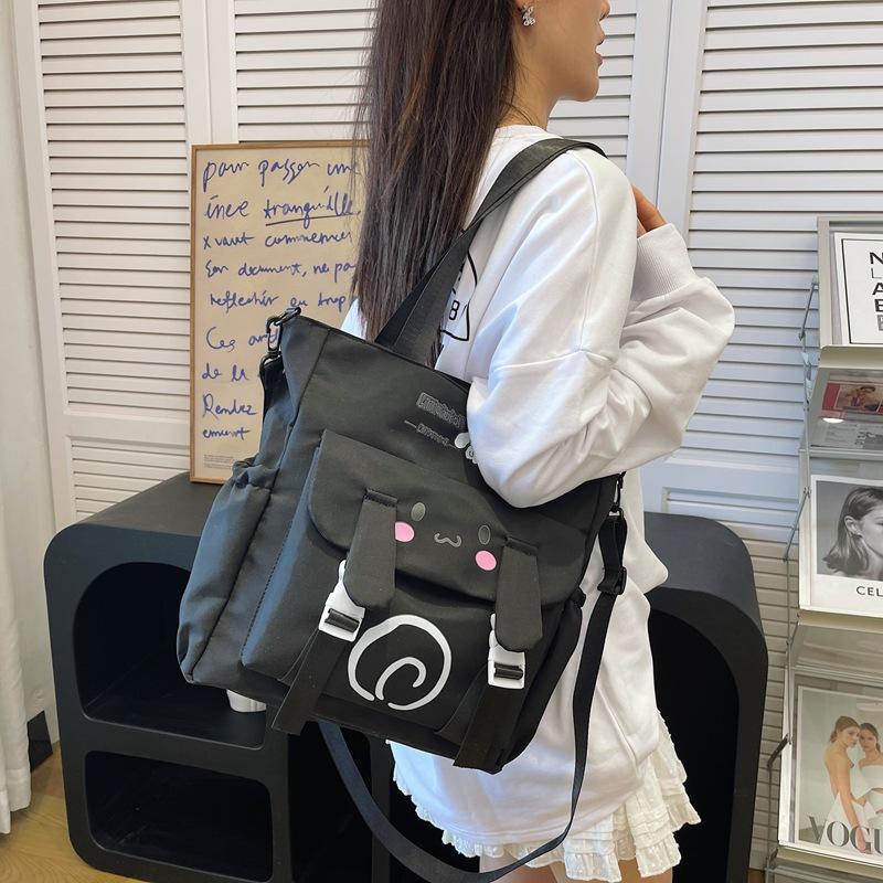 Student large-capacity stationery bag, portable storage bag, new handbag, shoulder bag, messenger bag.