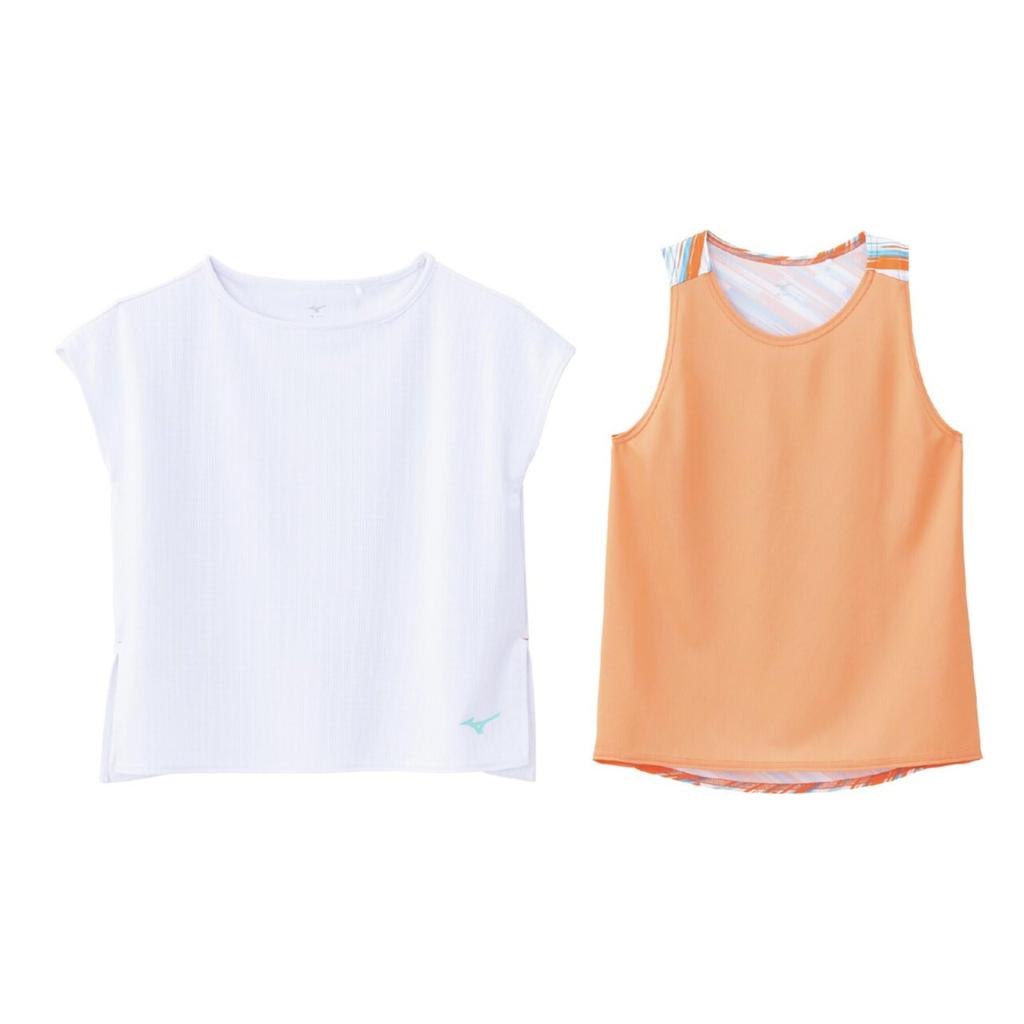 Short Sleeve Game Dynamotion Size M for Club Activities Women's Tennis/Badminton Shirt, Sweat-Wicking, Quick-Drying, Fit, White, (62JAC215),