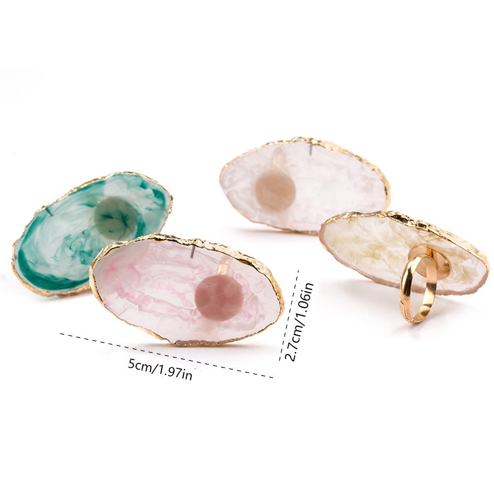 

Модная акриловая палитра для нейл-арта с кольцом для пальца, для смешивания лака, крема, инструмент для нейл-арта