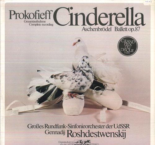 

LP Record GENNADIJ ROSHDESTWENSKIJ, GROSSES R - Prokofieff Cinderella, Op87 87457XDK MELODIYA EURODI Germany Classical Used