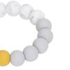 Baby Teething Bracelet Loose Silicone Round Handcrafted Infant Bracelet Teether Toys for Nursery