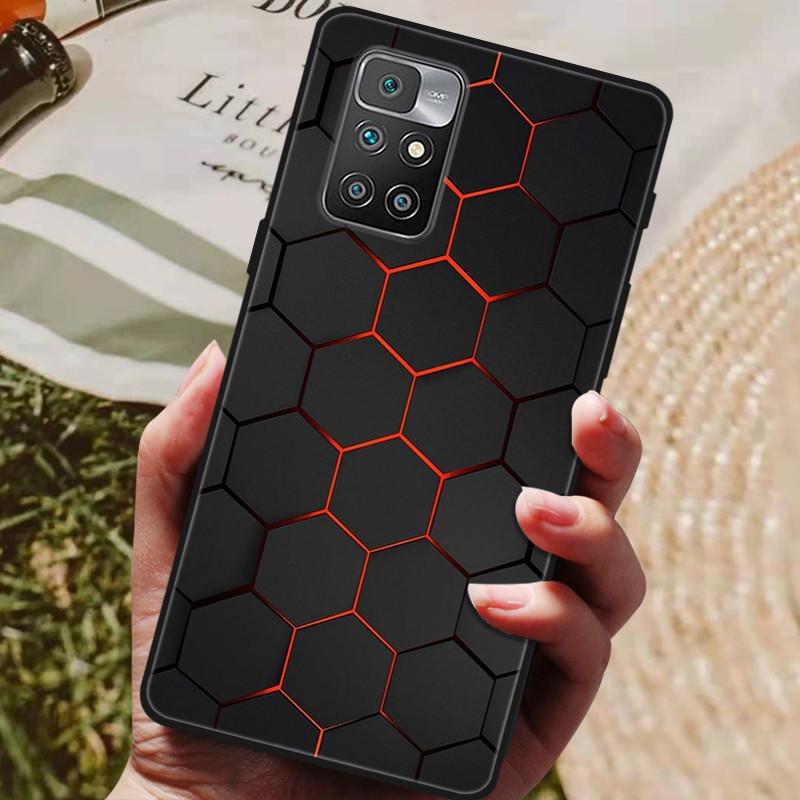 Per Xiaomi Redmi 10 Custodia su Redmi10 Morbido Silicone TPU Cover Posteriore Custodia per Telefono Per Xiaomi Redmi 10 Custodia Coque Paraurti Nero Fundas