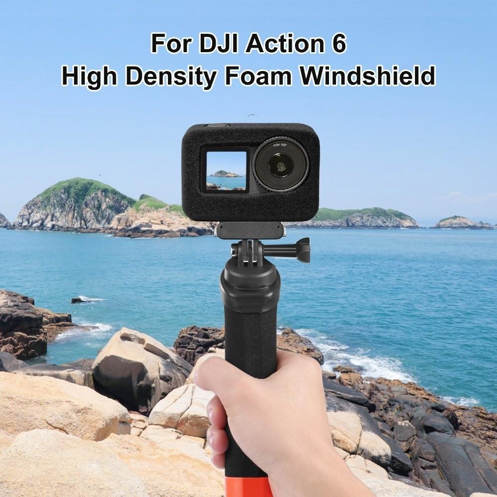 Foam Noise Reduction Sponge Windscreen Case for DJI Osmo Action 6 Action Camera Accessories