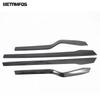 For Tesla Model X 2016 2017 2018   Carbon Fiber Interior Door Panel Armrest Strip Cover Molding Trim Car Accessories