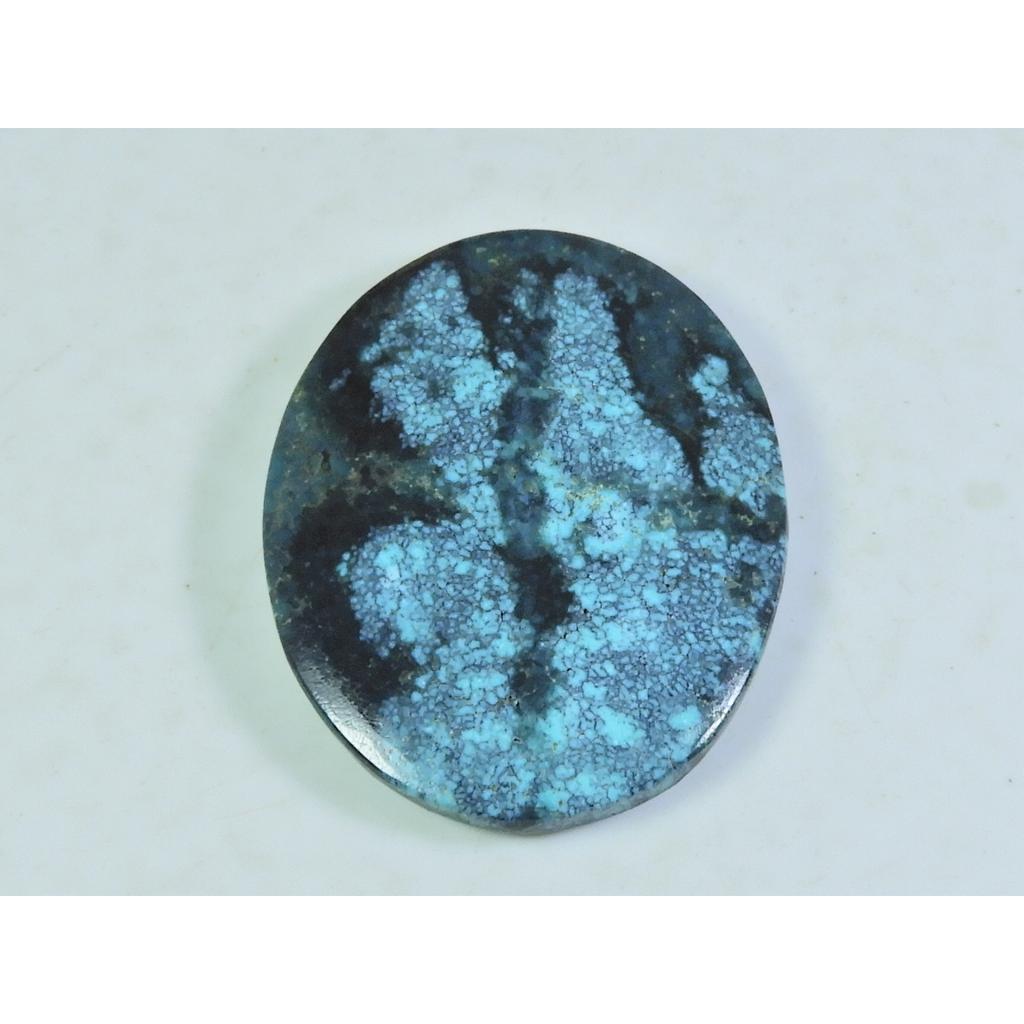 58Cts. Natural Tibetan Turquoise Oval Cabochon Loose Gemstone 29X37X05MM C-196