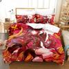 New 3D Anime Hu Tao Genshin Impact Bedding Set Printed Bed Set With Pillowcase Duvet Cover Soft Queen King Size Bedclothes Home