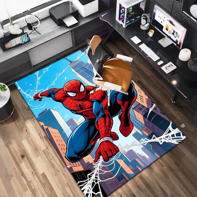 1PC Spider-Man Rug - home decoration Carpet For Living Room Bedroom Flooring Computer Chair Area Rug