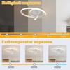 Plafonnier LED - NETTLIFE - Nettlife LED Plafonnier - Dimmable - 40 cm - 37W, spot &amp; télécommande