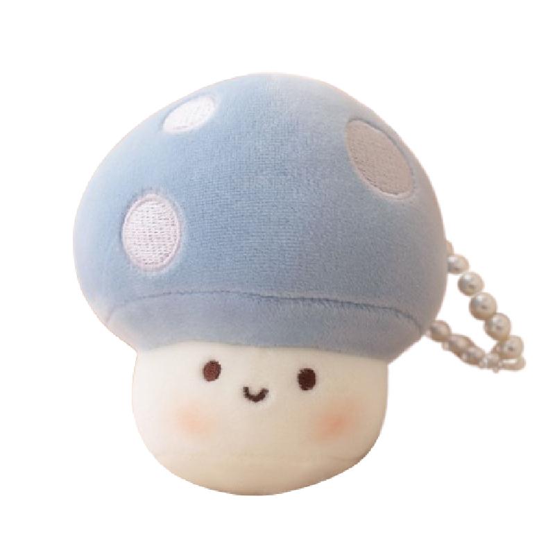 Shiitake Mushroom Plush Toys Cute Simulation Food Stuffed Dolls Keychain Pendant