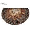 Sand Scraping Doormat Floor Mat Semi-Circular Design 3D Illusion Rug Non-Slip Decorative Door Shock Absorbing Entryway Bedroom Fade-Resistant