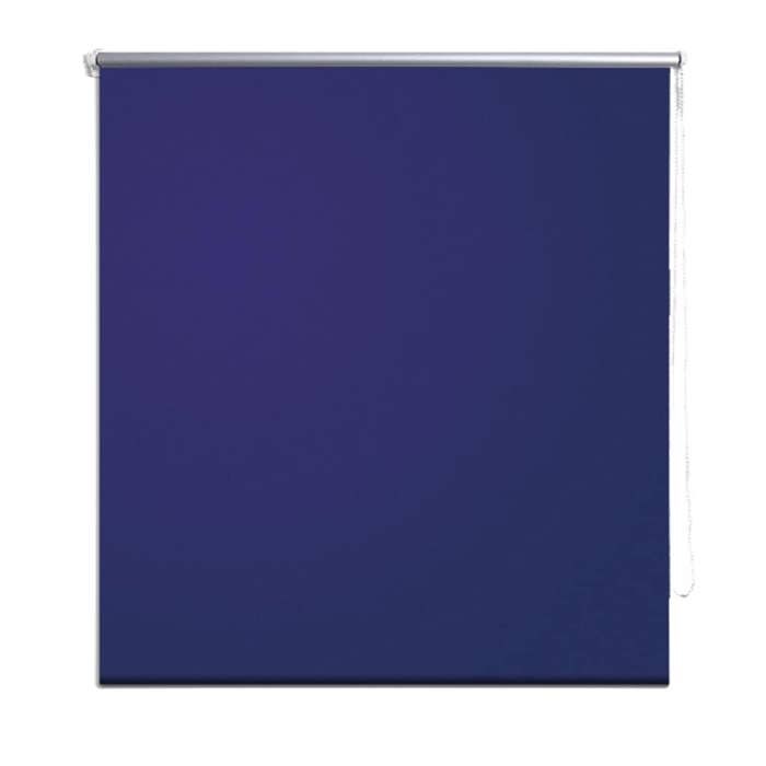 Blackout Roller Blind 120 X 230 Cm Blue 240165