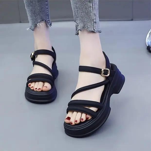 

Block Heel Outdoor Women s Sandals Luxury 2025 Asian Size Vip Summer Comfortable Elegant Ladies Shoes On Sale Anti Slip Hot Shoe 35