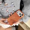 Retro Vintage Cowboy Fabric Case for iPhone 17 Air 16 15 14 13 12 Pro Max Plus Luxury Jeans Bumper Armor Frameless Phone Cover