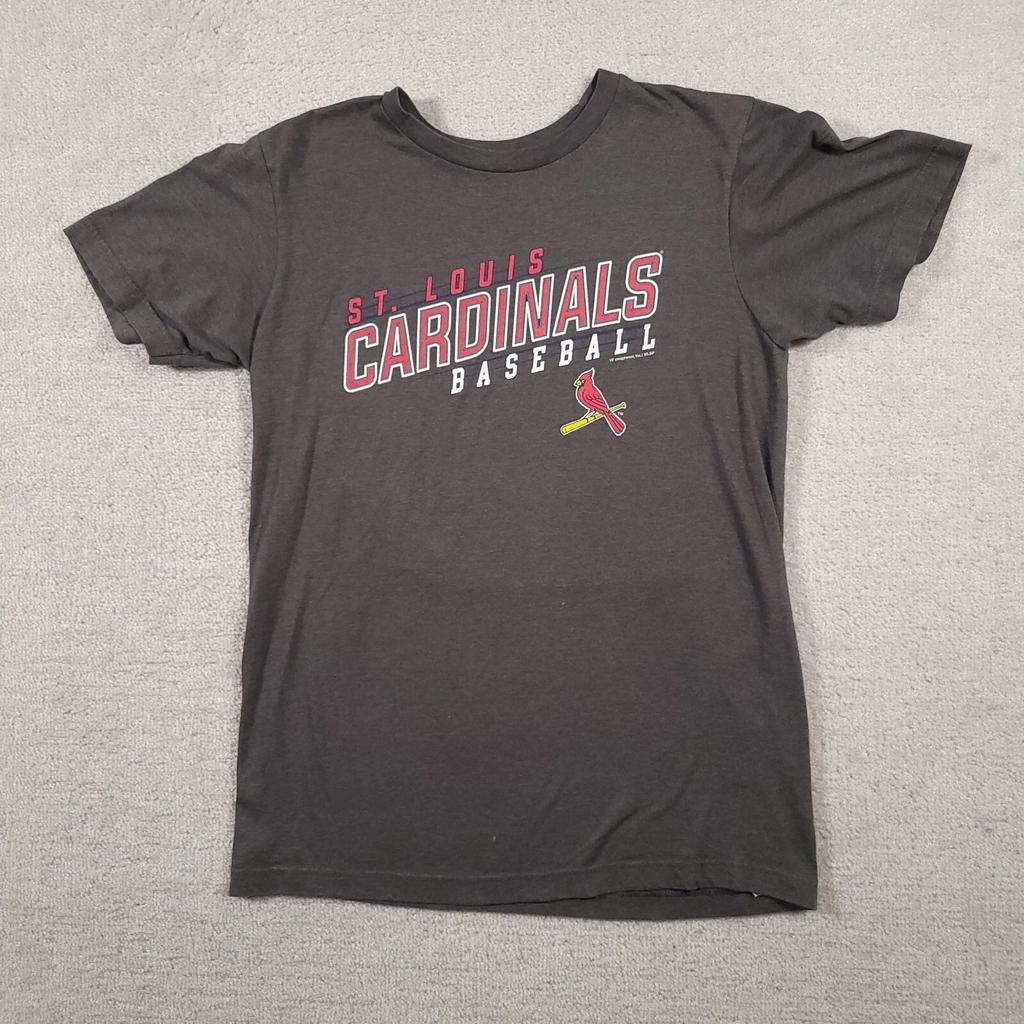 MLB Genuine Merchandise STL Cardinals T Shirt Adult Medium Gray S/S Logo