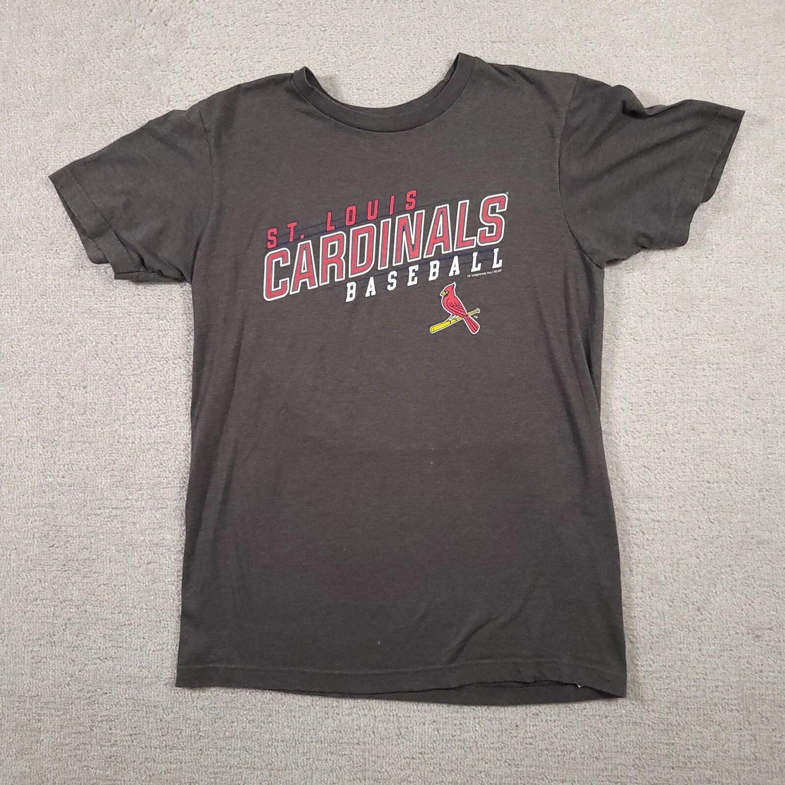 

MLB Genuine Merchandise STL Cardinals T Shirt Adult Medium Gray S/S Logo 140