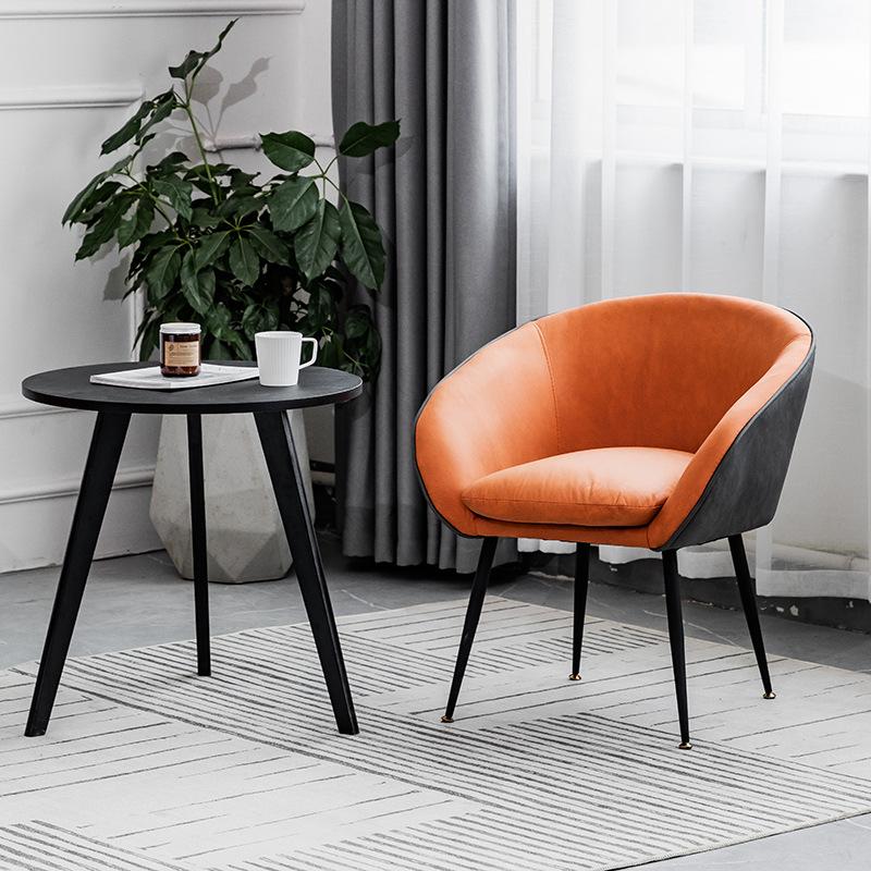 Single Leisure Chair Negotiation Sofa Chair Nordic Simple Modern Balcony Hotel Chair Living Room Bedroom Dressing Chair Sofa