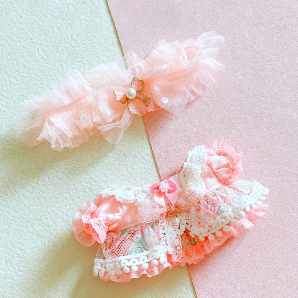 Schöne Frühlings- und Sommerkleider, Baumwollpuppen-Prinzessinnenkleider, hochwertiger Puppenrock, 20 cm lange Baumwollpuppe