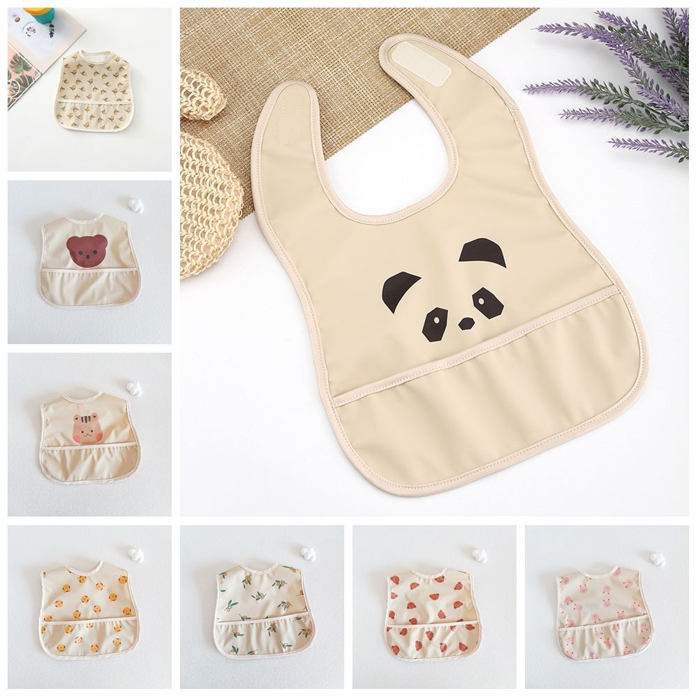 Animal Pattern Baby Drooling Bibs Bear Saliva Towel Burp Apron Cartoon Baby Feeding Bib  Boys Girls