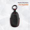 Alcantara Suede Car Key Case Cover Shell For Hyundai N Line Verna Solaris Elantra Azera Kona Encino Grandeur Palisade I30 Ix35