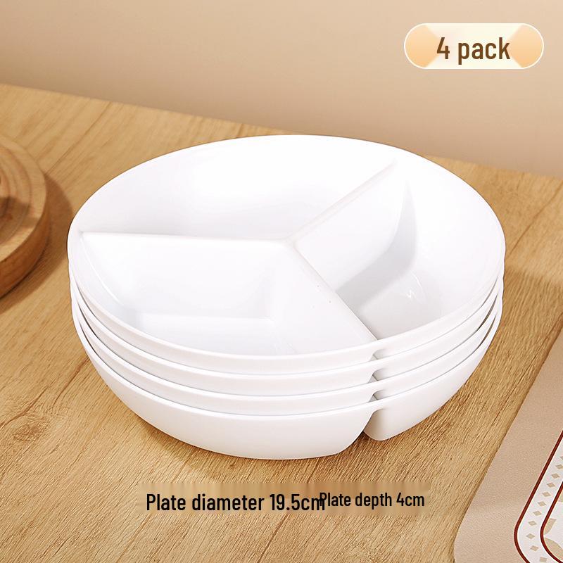 Microwave-Safe Three-Compartment Meal Prep Bowl and Steaming Tray