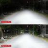Motorrad LED Scheinwerfer H4 BA20D Scheinwerfer Projektorlinse Moto Signalleuchte Glühbirne Weiß Gelb Scheinwerfer