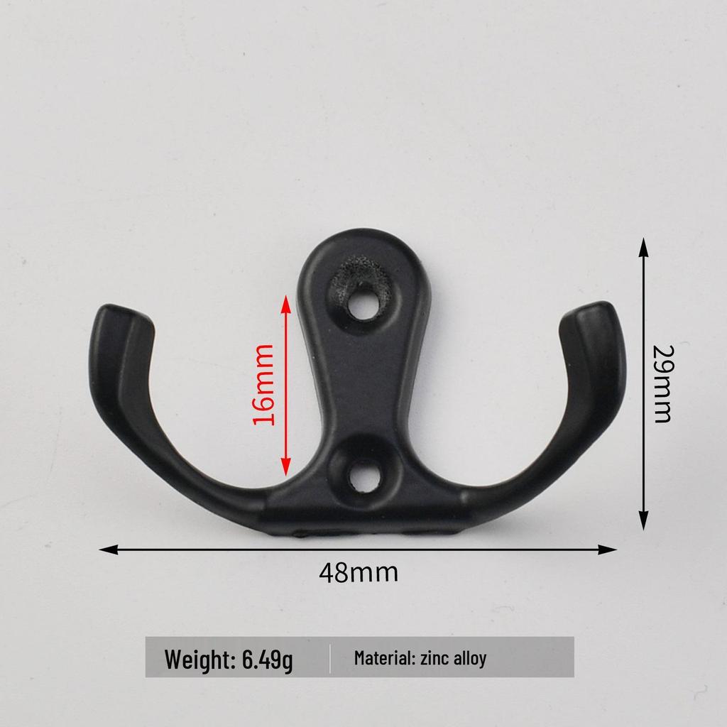 Modern Dual Hook for Wardrobes, Kitchens & Bathrooms – Wall Mounted Coat & Hat Hanger