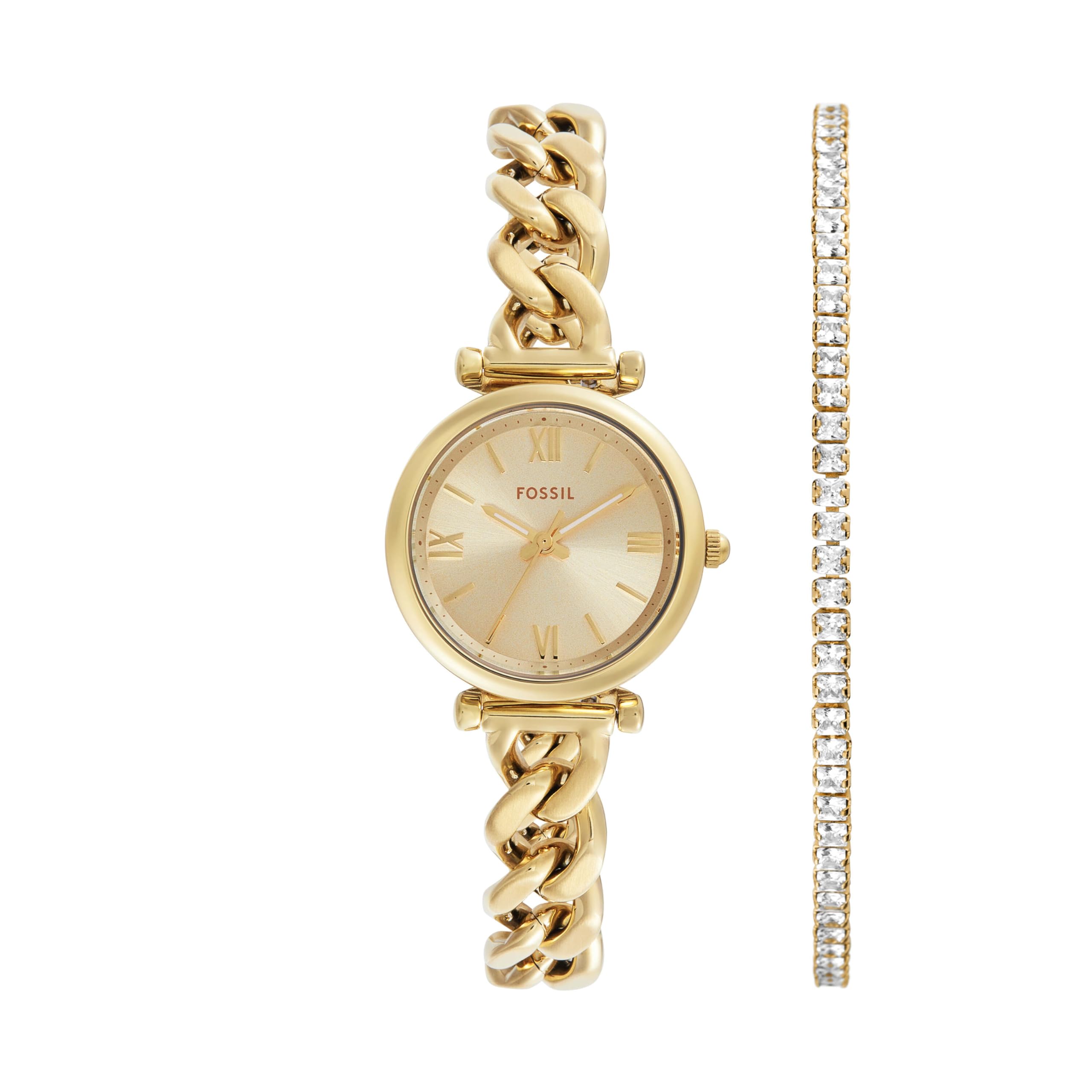 Fossil Carlie ES5387SET Ladies Gold Wristwatch