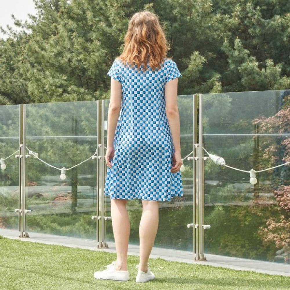 Lipbbam Creora Difree Artwork Pattern Midi Dress Ldm50db01