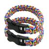 2 Stück Outdoor-Sportarmbänder Paracord-Schnurarmbänder Survival-Handgelenkkette