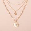 Pearl chain necklace cold wind multi-layer stacking collarbone chain summer