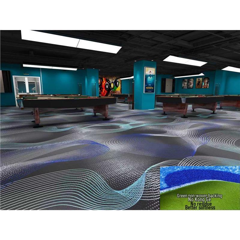Luxuriöser feuerfester Nylon-Teppich für Billardhallen in Hotels - Teppich mit großflächigem Druck