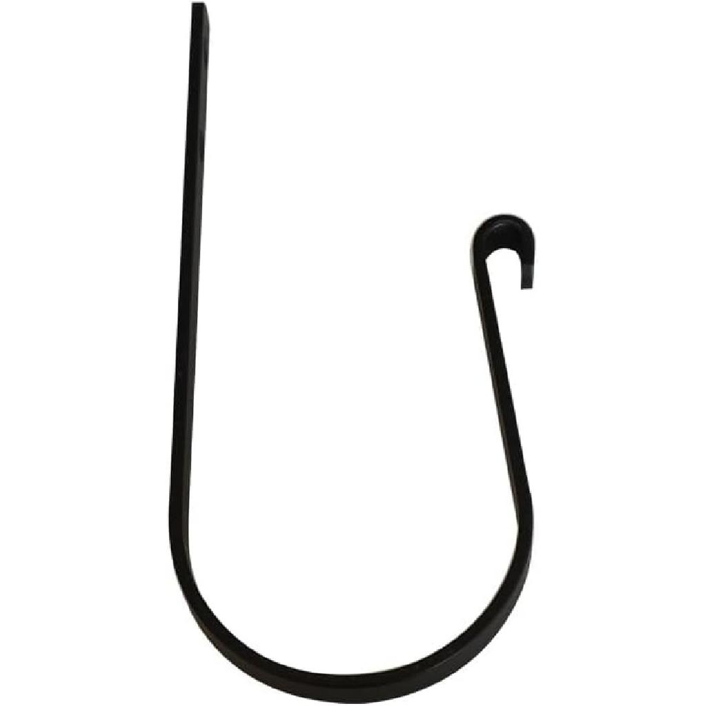 Curtain Holdbacks (Set of 2), Wall Mounted Drapery Tiebacks with Screws, Metal Decorative Window Drapery Holder Curtain Hook, Black