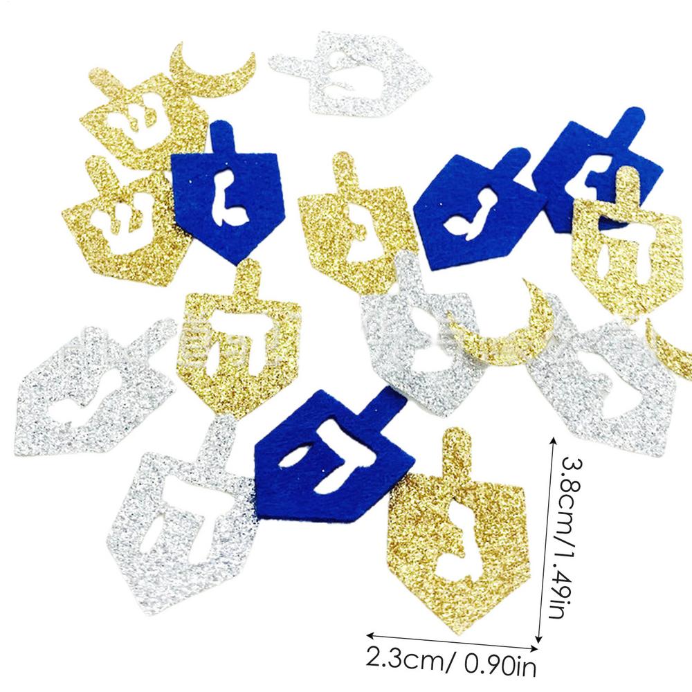 50 Pcs Hanukkah Decoration Non-woven Party Adorn Christmas Sto Table for Decorations Ornament Decorate Centerpiece