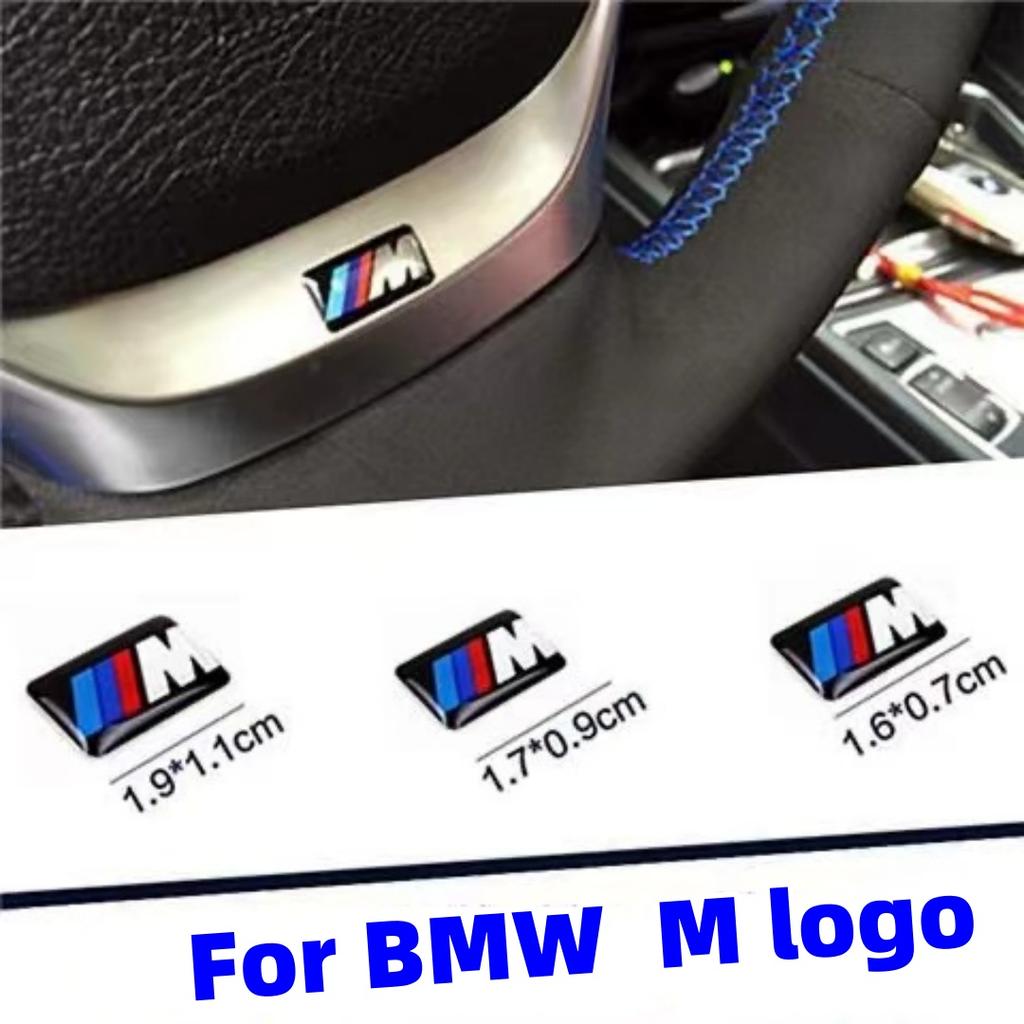 Dla BMW M logo E39 E38 E90 E60 F30 F20 X1 X3 X5 M Logo Nakładki na piastę kierownicy samochodowej Emblemat środkowy Naklejka Odznaka Naklejka DIY