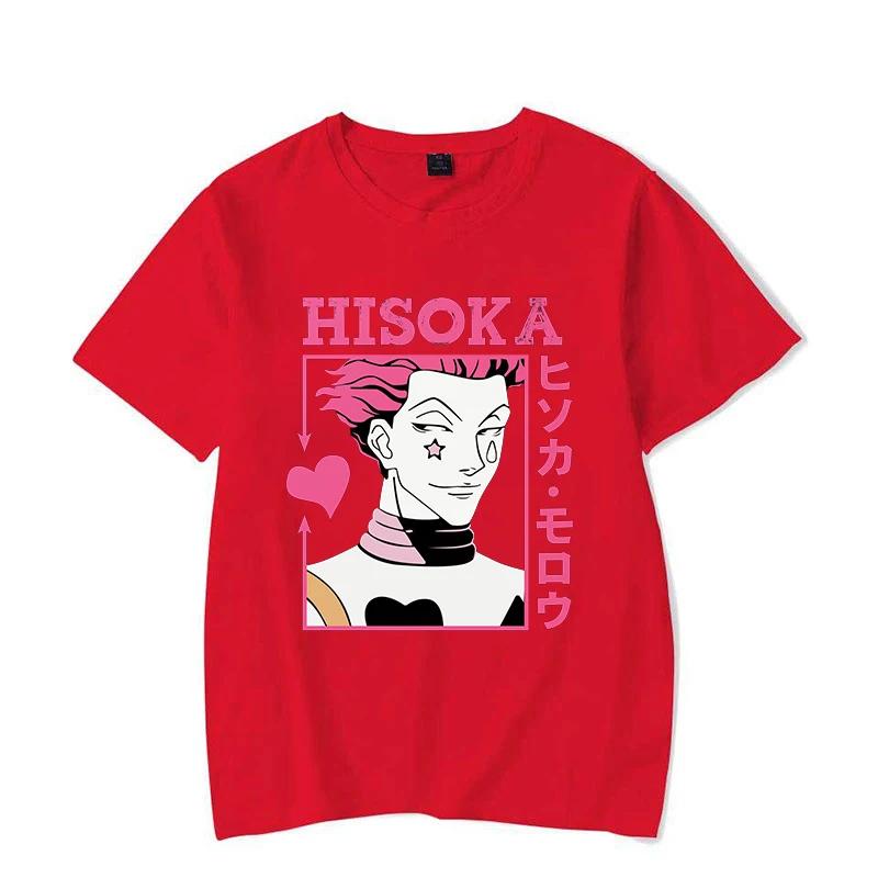 New Hot Anime Hisoka Printed Shirt Women's Men's Casual Personality T-shirt Y2k Summer T-shirt Tops