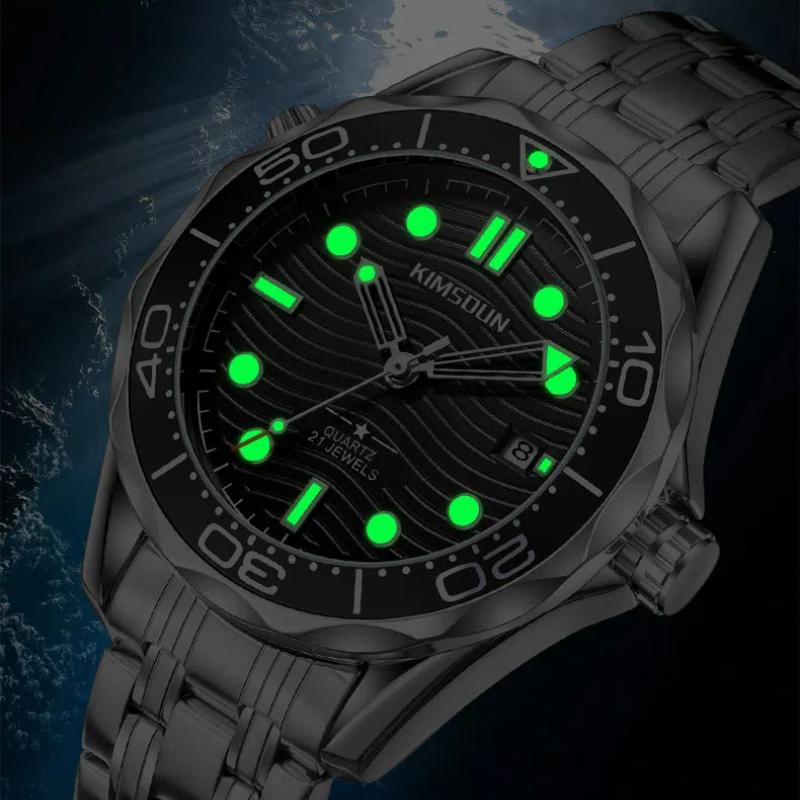 KIMSDUN Casual Fashion Quartz Men's Watch Date Waterproof Luminous Sports Business Men's Wrist Watch