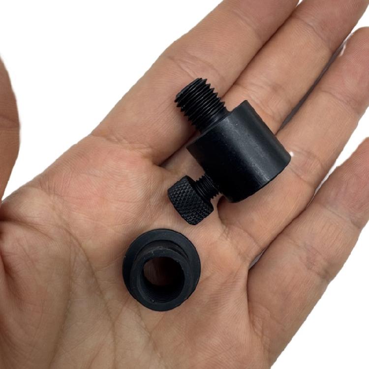 2Pcs 3/8inch Standard Thread Aluminum Twist Lock Adapters Easy to Install Fishing Thread Connector Adapters for Beginner