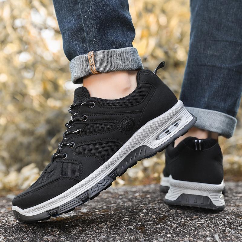 New Four-season Labor Protection Men's Shoes Outdoor Mountaineering, Anti Slip Wear-resistant Construction Site Work Men's Work Wear Trendy Shoes
