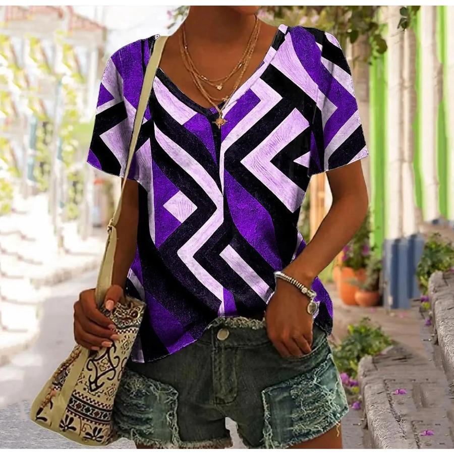 Винтажная лоскутная женская футболка — фото 9