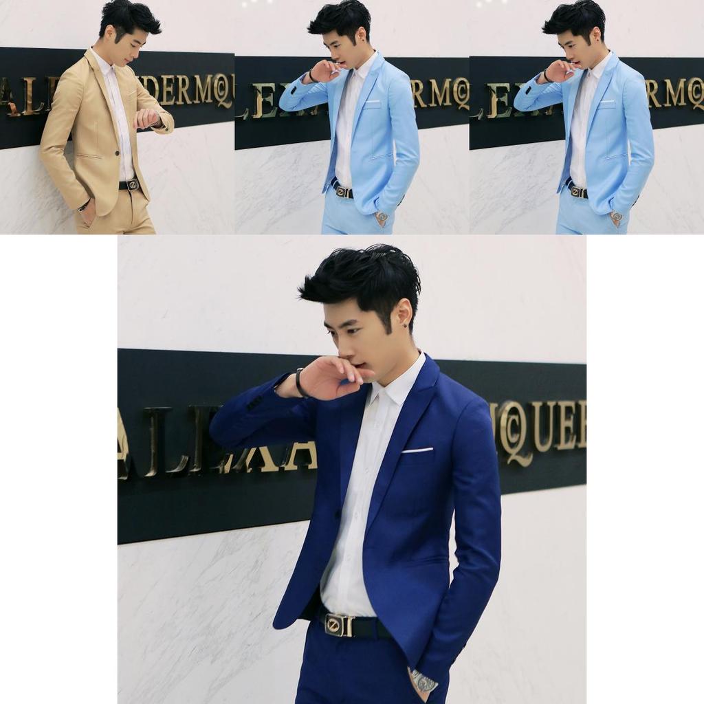 Men's One Button Blazer Perfect For Weddings Proms Parties**