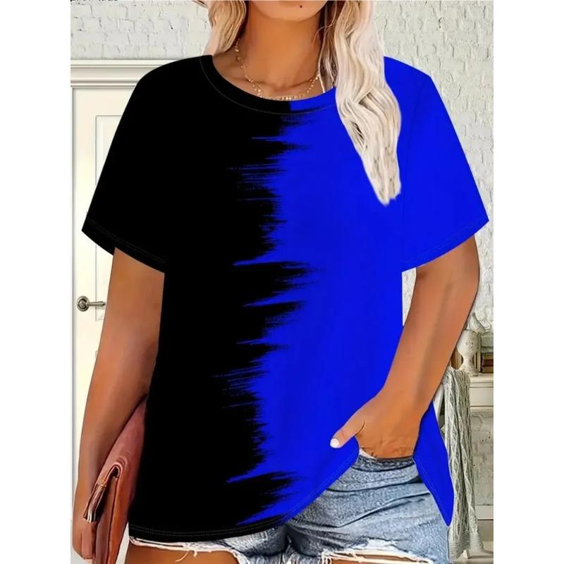 3D Printed Women's T-shirt Summer Fashion Breathable Trend Versatile Daily Wear Tops Comfortable Polyester Tees