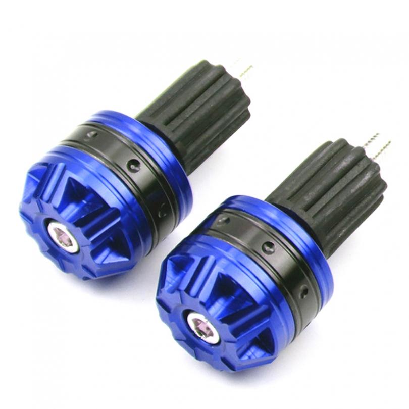 

Мотоциклетные концы руля, грипсы 1 пара, универсальные, с яркой поверхностью, для 7/8 дюйма 22 мм, из алюминиевого сплава, заглушка руля мотоцикла, слайдер синий