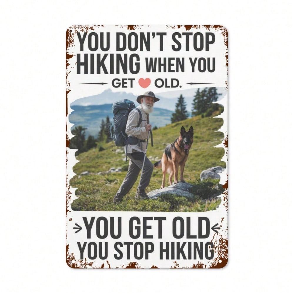 

Rustic Iron Wall Art Motivational Hiking Sign Quote Decor 20x30cm 20x30 різнокольоровий