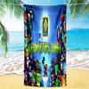 1 Stück Geometry Dash Adventure Strandtuch, schnell trocknendes saugfähiges Strandtuch, Strandtuch für Outdoor-Sport und Schwimmen, weich und bequem Y73027